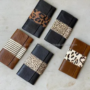 Pochette portefeuille en cuir véritable pour femmes, nouveau Style, sac à main avec imprimé Animal