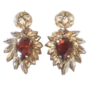Pendientes Colgantes de Cristales Marqueses Bordados a Mano con Gotas de Conocimiento, Hechos a Mano, para Mujer, de Gran Venta, de un Proveedor Mayorista Genuino - Product Image 1