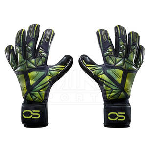 Gants de football en cuir respirants professionnels de haute qualité avec doigts de protection pour gardiens de but pour l'entraînement sportif - Product Image 1