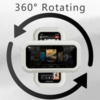 Soporte Impermeable para Teléfono de Ducha con Rotación de 360 Grados °   Soporte de Pared Giratorio Ajustable para Teléfono, para Espejo de Baño, Bañera, Cocina