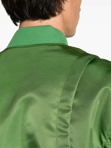 Venta al por mayor de moda personalizada hombres abajo chaqueta invierno grueso transpirable bombardero chaquetas de talla grande de color sólido ropa activa chaqueta de vuelo - Product Image 4