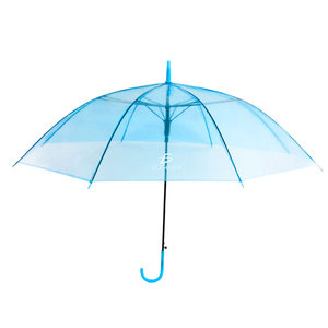 Ombrello Trasparente dal Design Minimalista, Automatico Semi-Articolato a Tre Pieghe, Parasole Dritto per Viaggi - Product Image 2