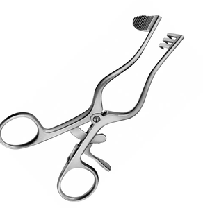 Écarteur auto-retenu 125 mm 5 "lame solide grossière dentelée gauche écarteur Adson chirurgical - Product Image 2