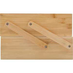 MSV - Organisateur de maquillage à 2 niveaux - Gamme ISALYS - Bambou écologique - Boîte de rangement pour cosmétiques, accessoires et articles d'hygiène - Product Image 3