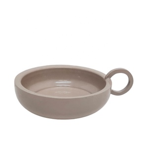 Bougeoir en fer pour décoration de maison Couleur noir mat Style classique avec poignée Bougeoir fait à la main - Product Image 2