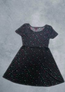 Vestido de rayón con estampado Floral informal para niños, cintura Natural, manga corta, estilo dulce para verano - Product Image 5