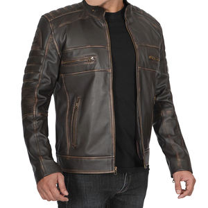 Chaqueta Varsity de Cuero Genuino de Vaca para Hombre, Estilo Vintage, con Capucha, Varios Colores Disponibles, Precio de Fábrica, Alta Calidad - Product Image 4