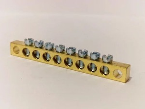 Conector de bloque de terminales eléctrico de alta resistencia de enlace neutro de latón Premium para cableado residencial comercial Industrial - Product Image 6