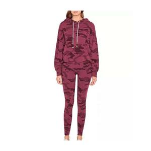 Alta calidad mujer moda Casual invierno cálido polar Sherpa forrado pulóver chándales sudadera chándal con diseños propios tr - Product Image 1