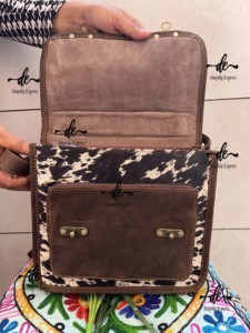 Bolso de piel con pelo, elegante monedero multiusos CorssBody, bolso de piel de vaca, bolso de mujer - Product Image 4