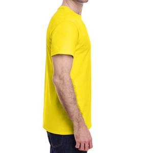 T-shirt de fitness de couleur unie pour hommes Chemise d'entraînement respirante coupe ajustée pour la course à pied Sports Activewear Summer Tee - Product Image 2