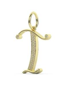 Collier en or jaune 10 carats personnalisé en acier inoxydable avec gravure de lettre initiale de nom - Product Image 4