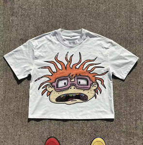 Logo personnalisé de haute qualité unisexe 100% coton T-shirts en coton lourd respirant sérigraphie T-shirts - Product Image 1