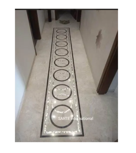 Revêtement de sol luxueux en nacre incrustée, écologique, à pose par clic, avec motifs artisanaux pour des intérieurs modernes et élégants - Product Image 2