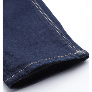 กางเกงยีนส์ผ้าฝ้ายระบายอากาศได้ดีสำหรับผู้หญิงกางเกงยีนส์ทรงสลิมฟิตลำลองดีไซน์ตามสั่ง - Product Image 4