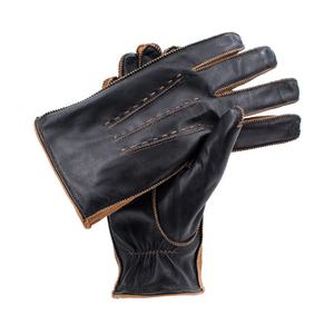 Fabricant personnalisé fourrure-manchette en peau de mouton noir mode femmes écran tactile hiver réchauffé véritable daim gants en cuir du Pakistan - Product Image 5