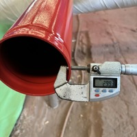 Tuyau en acier pour sprinkler anti-incendie, homologué FM, certifié API, JIS ASTM A53 GR.B SCH40 SCH10 ERW, revêtement en poudre époxy, extrémité rainurée