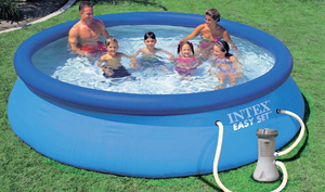 Piscina Rotonda Autoportante Easy Set con Pompa Filtro - cm 366x76 H - Product Image 1