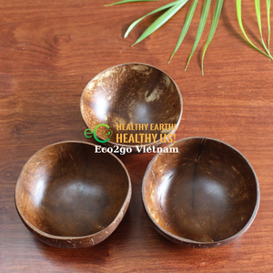 LOGOTIPO PERSONALIZADO BIODEGRADABLE DE ALTA CALIDAD NATURAL HECHO A MANO COCO SHELL BOWL & SPOON SET CAJA DE REGALO Ecológico en VIETNAM - Product Image 5
