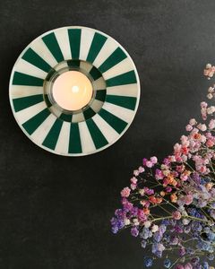 Handmade Customized Bone Inlay <b>Tea</b> Light Coaster Home Decoration Candle <b>Stand</b> of Unique Color and Design - Product Image 4