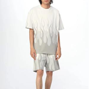 Moda de verano para hombre, chándal informal a prueba de viento de talla grande de 2 piezas, Polo de manga corta con estampado de algodón 100%, respetuoso con el medio ambiente - Product Image 2