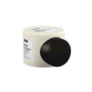 HEWI 615B 99 Pure White Matt Plastic Floor Door <b>Buffer</b> 52mm with 42.5mm Height Dowel Mounting for Rug <b>Pads</b> & Protectors - Product Image 3