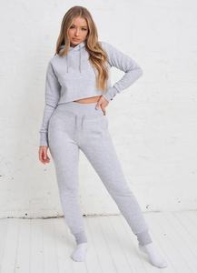 กางเกงวอร์มลำลองผู้หญิงผ้าเทอร์รี่เนื้อนุ่ม ระบายอากาศได้ดี ไม่เป็นขุย เอวสูง มีเชือกผูก - Product Image 5