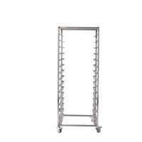 Chariot de séchage de boulangerie en acier inoxydable à 15 niveaux, 1750x815x665mm, 30 plateaux, chariot de séchage pour fumoir, sécheur à saucisses et à viande
