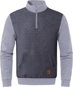 Vente chaude Logo personnalisé impression 100% coton hiver hommes sweat coupe-vent respirant coupe ample - Product Image 2