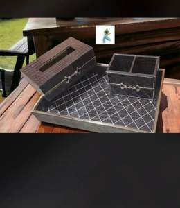 Porte-boîte à mouchoirs rectangulaire personnalisé en bois Taille et formes personnalisées Porte-serviettes de l'Inde - Product Image 1