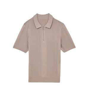 Chemises polo de haute qualité 2026, épaules tombantes, coupe décontractée, rayures contrastées, rugby, coton ample, chemises polo décontractées avec MOQ faible - Product Image 3