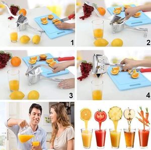 Aluminum <b>Juice</b> <b>Squeezer</b> Portable Heavy Duty Ergonomic NonSlip Grip for Effortless Citrus Juicing in Home and Commercial Kitchens - Product Image 4