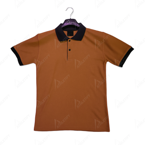 Camisa de golf para hombre de alta calidad 100% algodón de punto sólido bordado personalizado manga corta transpirable secado rápido servicio OEM - Product Image 4