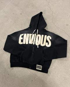 Survêtement évasé brodé lavé à l'acide en détresse personnalisé empilé survêtements ensemble de pantalons à capuche lourd pantalon évasé hiver - Product Image 3