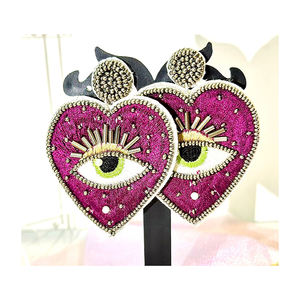 Boucles d'oreilles en perles de mer multicolores les plus vendues pour les filles plaqué argent meilleure qualité acheter maintenant au prix de gros - Product Image 4