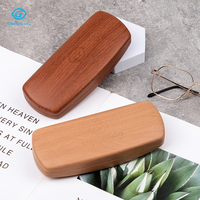 Étui à lunettes simulé Texture en bois de haute qualité boîte de rangement de lunettes Portable exquise