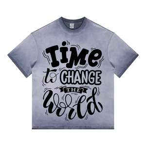 Custom <b>Men</b> Acid Wash <b>T</b> <b>Shirt</b> Streetwear Hip Hop 100% Cotton <b>t</b> <b>Shirts</b> With logo Customize Oversized Vintage <b>T</b>-<b>shirt</b> - Product Image 2