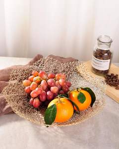 Tazón de fundición de aluminio contemporáneo con borde texturizado distintivo Decoración del hogar única y elegante decoración del hogar tazón perfecto - Product Image 3