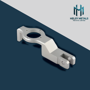 Support en aluminium usiné VMC avec section de montage circulaire et support de fourche, matériel industriel durable et léger - Product Image 3