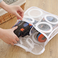 Panier à linge pliable à fermeture éclair pour machine à laver panier à linge en maille sacs à linge pour vêtements ou chaussures