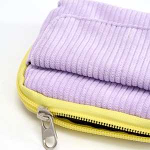 Bolsa de Cosméticos de Pana Estilo Japonés con Cierre de Cremallera, Unisex, Portátil, de 4 Pulgadas, Multifuncional, Porta Tarjetas, para Uso en Exteriores, Personalizable - Product Image 5