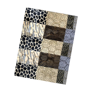 Tapis gaufré antidérapant haute densité Points en caoutchouc naturel durables Revêtement de sol abstrait moderne élégant et doux pour la maison Polyester - Product Image 1