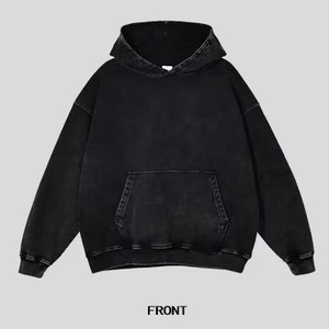 Sweat-shirts et sweats à capuche en coton pour hommes, hiver, logo personnalisé, broderie, impression numérique, OEM, ensemble de pantalons de survêtement unisexe - Product Image 2