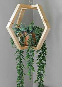 DISEÑOS COMPLETOS PLANTAS Maceta de madera Wishing Well Maceta Macetas de madera creativas Macetas de flores de corteza Jardín - Product Image 6