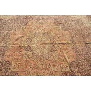 พรมวินเทจขนาด 9.6x13.4 ฟุต พรมตุรกีขนาดใหญ่ พรมลายสัตว์สีน้ำตาล - Product Image 4