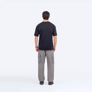 Venta al por mayor 250 GSM 100% algodón tela hombres camisetas logotipo personalizado impresión tallas grandes opciones personalizable liso camiseta para hombres - Product Image 2