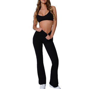 Gym Clothing Active Wear Yoga Bra and <b>Shorts</b> Set Halter <b>Tight</b> Fitting <b>Short</b> Top Casual Fitness Trousers Suit Yoga Sets - Product Image 2
