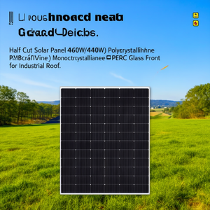 Panneau solaire demi-coupé 460W/440W Polycristallin Monocristallin PERC Verre Frontal pour Toiture Industrielle - Product Image 3