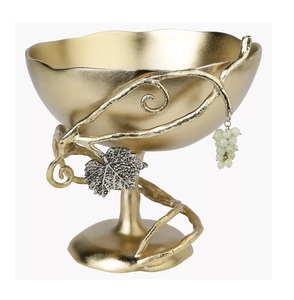 Cuencos de lujo de Material de aluminio de estilo decorativo al por mayor de la mejor calidad del último diseño de alta calidad para frutas. - Product Image 1