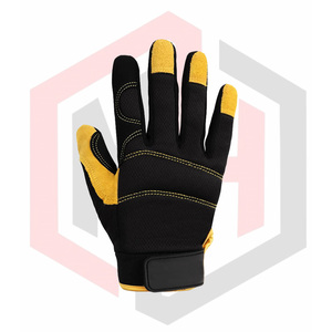 Guantes de Trabajo de Cuero Reforzados de Alta Resistencia, Transpirables y Resistentes a Desgarros, Sin Silicona, para Uso General - Product Image 3